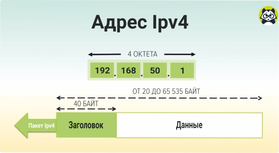 Информация по IP-4 адресам